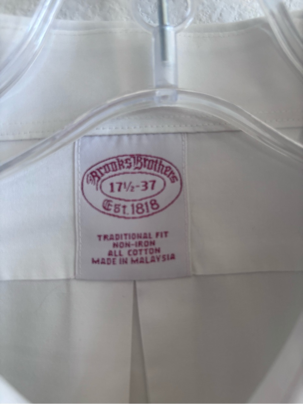 Brooks Brothers White Men's Dress Shirt